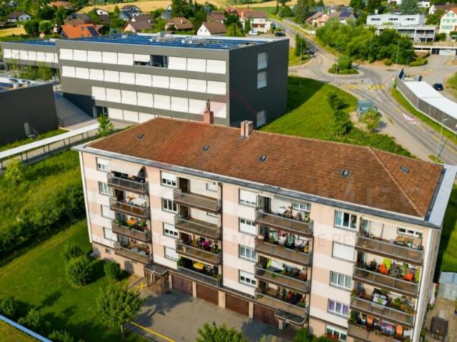 Marly Appartement 3.5 pièces rénové avec balcon ensoleillé et vue verdoyante