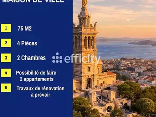 Marseille 3ème 13003 Achat / Vente maison 4 pièces t4