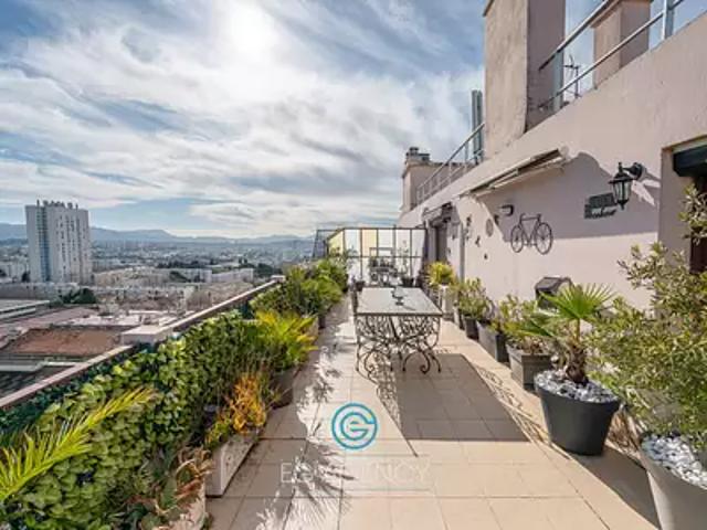 Marseille 15ème 13015 Achat / Vente appartement 3 pièces t3 au dernier étage terrasse