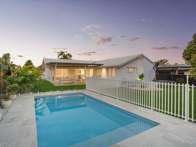 Masterfully renovated entertainer's oasis with saltwater pool