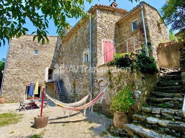 Mas en pierre avec gîte 6810 m² de terrain