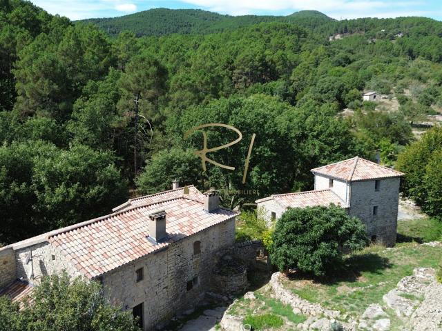Mas en pierre 300 m2 hab 8 ha de terrain, Sud Ardèche 300m² Les Vans
