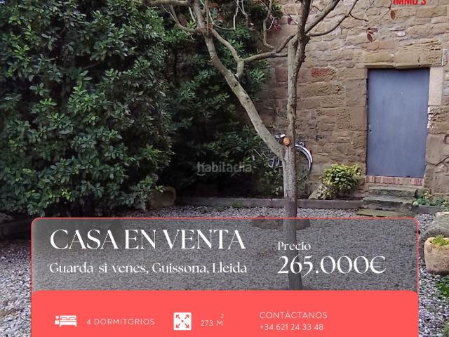 Masía en venta en Guissona. Casa rústica reformada de 273m2 en Guarda si venes. Masías.
