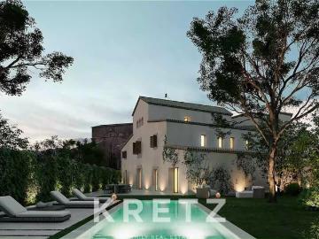 Masia renovada con lujo contemporáneo en las afueras de Barcelona
