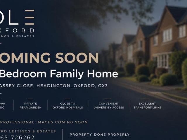 Massey Close, Headington, Oxford. 3 bed flat to rent £2,000 pcm £462 pw