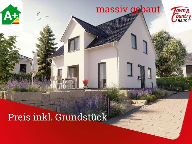 massiv gebaut, Preis schlüsselfertig inkl. Grundstück