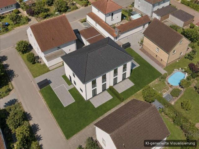 Massiv + individuell: DHH mit Garten in Erlangen Eltersdorf