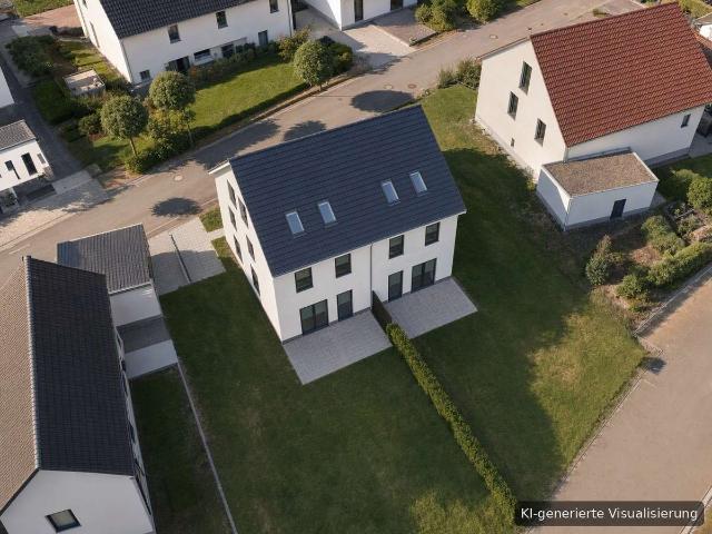 Massiv + individuell: DHH mit Garten in Wachendorf