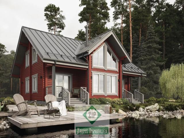 Massiv Vollholzhaus Folkland Fertigbauweise