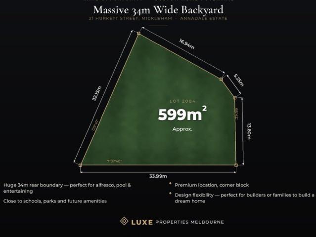 Massive 34m Wide Backyard Rare Opportunity