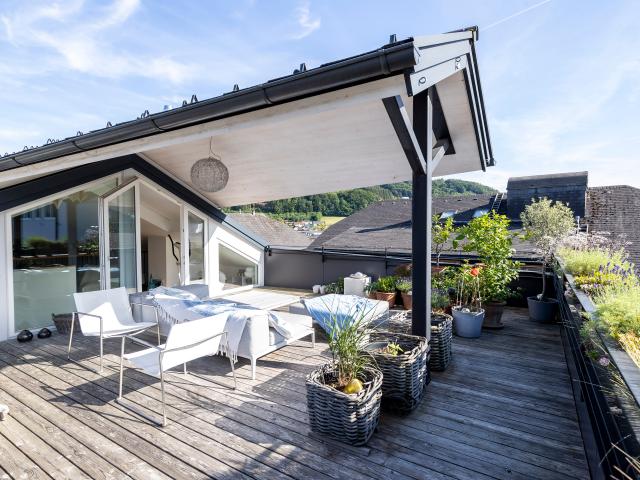 MATTSEE | Luxuriöse Loft Wohnung in Seenähe mit 360° Dachterrasse in zentraler Lage