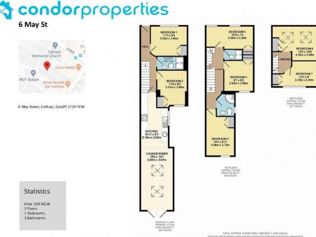 May Street, Cathays, Cardiff CF24 7 bed house to rent £646 pcm £149 pw