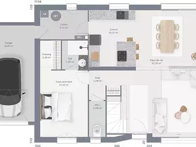 Mazingarbe 62670 Programme neuf maison neuf à vendre 6 pièces