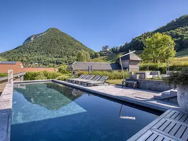 Menthon Saint Bernard 74290 Achat / Vente maison 8 pièces t8 piscine jardin
