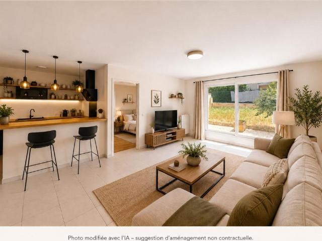 MENNECY – F2 EN REZ DE JARDIN EN PLEIN CENTRE VILLE !