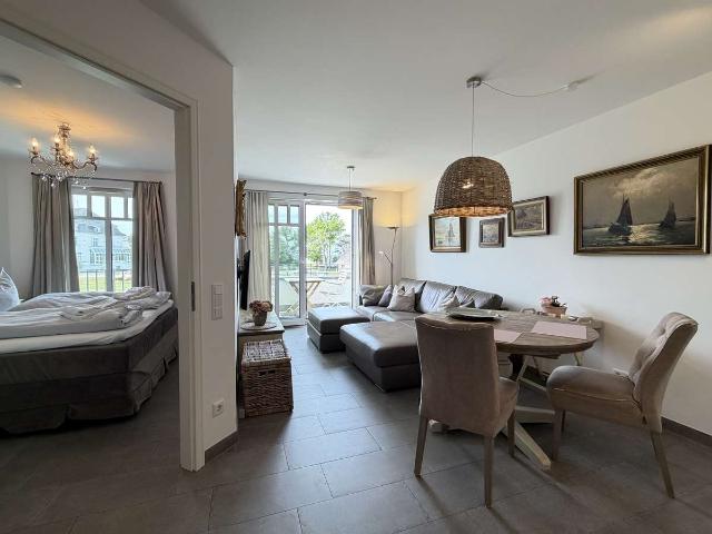 Meerblick im Linden Palais – vollmöblierte 2 Zi. Ferienwohnung, 80 m zum Strand, provisionsfrei