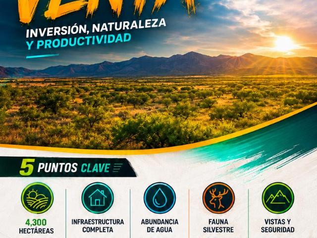 Mega Rancho en venta. Monclova, Coahuila 4,300 Hectareas