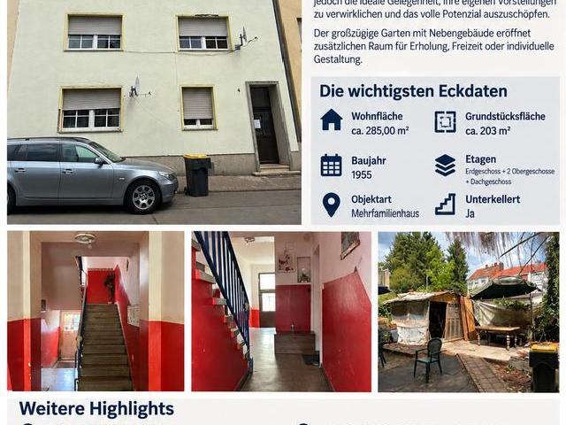 Mehrfamilienhaus mit Garten und viel Potenzial
