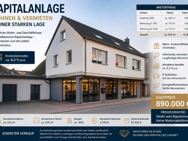 Mehrfamilienhaus Kapitalanlage 6.45% Rendite