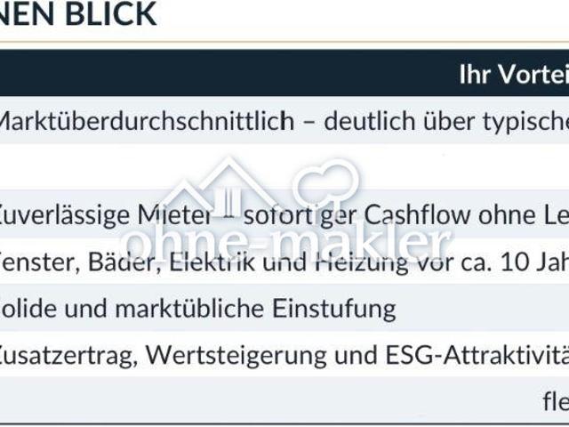 Mehrfamilienhaus 8,4% Rendite