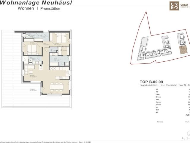Top 9 Mein Zuhause in Premstätten. Lichtdurchflutete Wohnung mit Außergewöhnlicher Terrasse | Rohbau Bereits Fertiggestellt Wählen sie Ausgewählte Ausstattungsdetails noch Ganz nach Ihrem Persönlichen Geschmack
