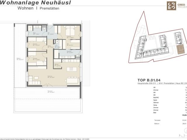 Reserviert Mein Zuhause in Premstätten Moderne Familienwohnung mit Terrasse und Balkon Top_4