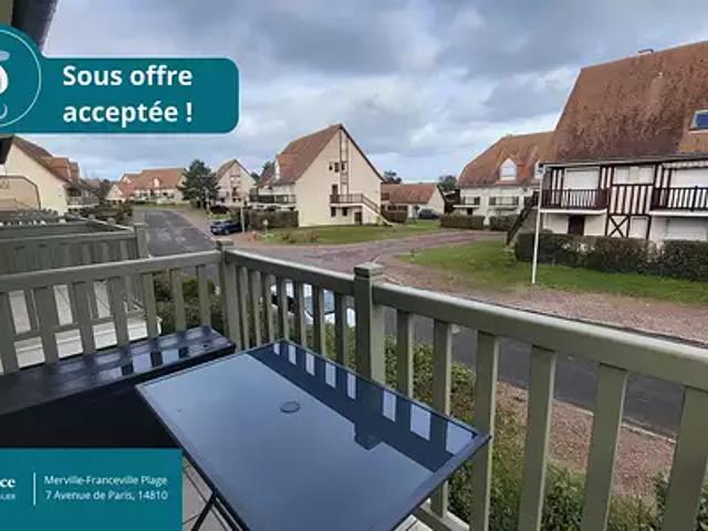 Merville Franceville Plage 14810 Achat / Vente appartement 2 pièces t2 au dernier étage