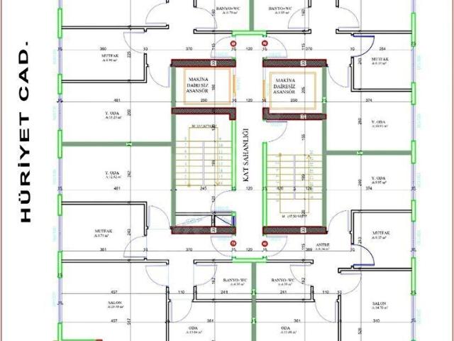 MERAL R1879 Cennet Mah Hürriyet Cad KENTSEL SIFIR PROJEDEN 2+1