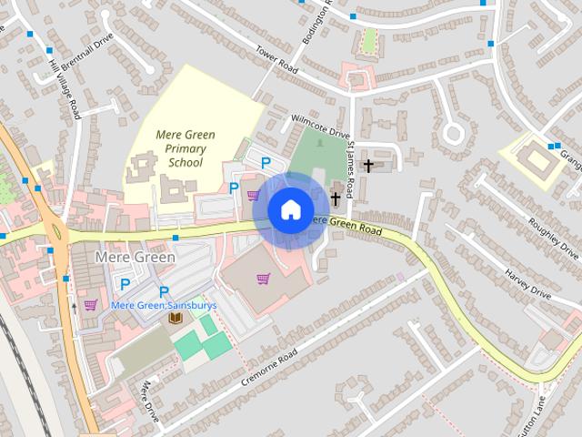 Mere Green Road, Sutton Coldfield, West Midlands, B75