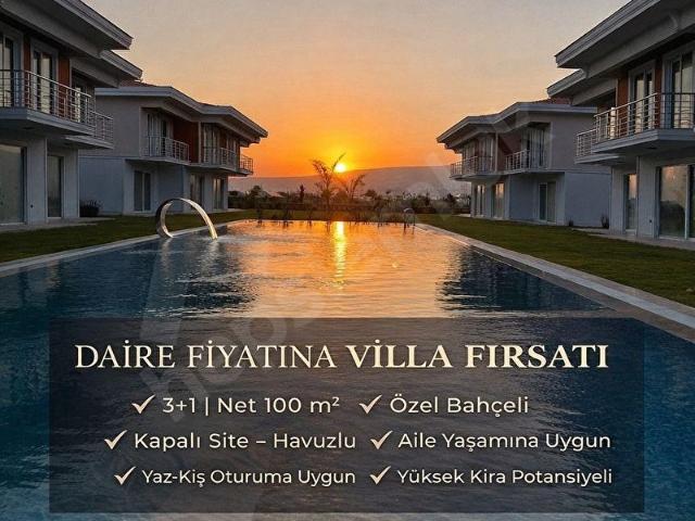 MERSİN SUSANOĞLUNDA MAVİ BAYRAKLI SAHİLDE DAİRE FİYATINA VİLLA