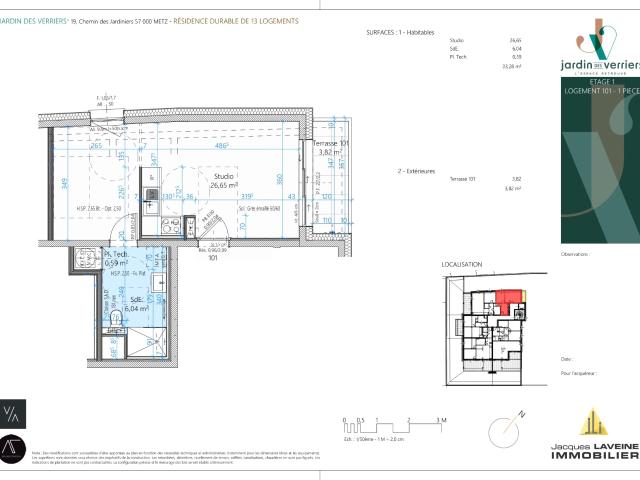 METZ SABLON APPARTEMENT 1 PIECES BIS PROGRAMME NEUF