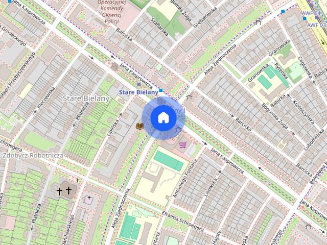 Metro Stare Bielany, Kamienica, al. Zjednoczenia, 58m, 2 pokoje