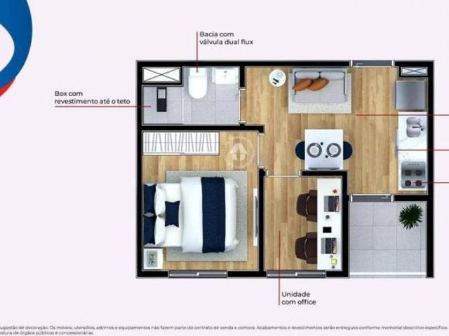 Metrocasa Penha de França | Construção | 27 metros | 01 dormitório | office | com varanda | sem vaga