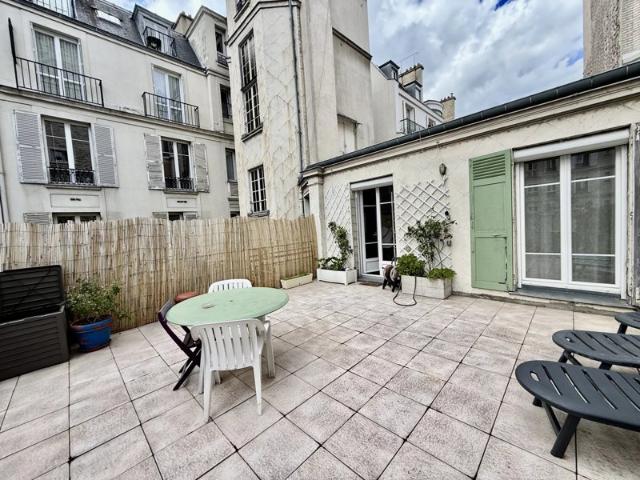 Meublé: Au coeur de Neuilly, rue Saint Pierre, 3 pièces avec terrasse de 40m²
