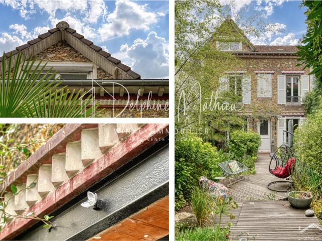Meulière 1930, 5 chambres, jardin & terrasses 185m² Meudon