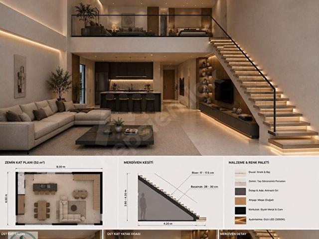 MKP TURKUAZ'DAN BARIŞ'TA 2+2 LÜKS LOFT DAİRELER