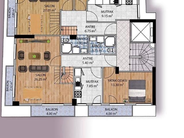 MİNİMALİST'TEN K.M.PAŞA MH'DE SIFIR BİNADA 4+1 160 M2 DUBLEKS