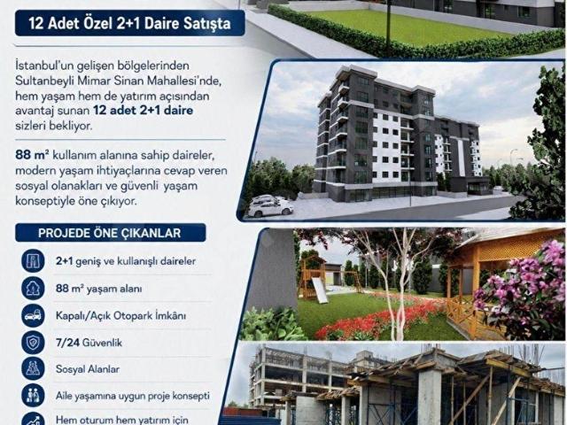 Mimar Sinan Mah. Site İçerisinde 2+1 Satılık Topraktan Daireler