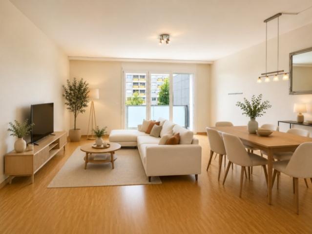 Minergie 5 Zimmer Wohnung mit Balkon – ideal gelegen in Châtelaine