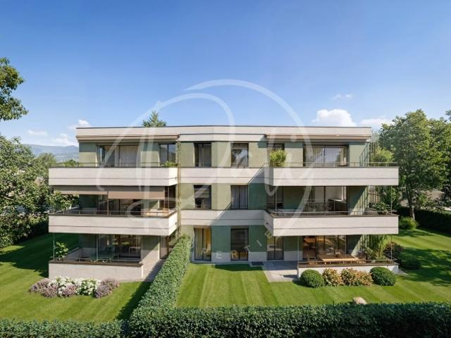 Minergie Wohnanlage – Familienwohnung mit einem 333 m² großen Garten