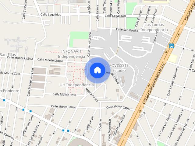 Mini Departamento de 20 m² con 1 recámara en renta en Infonavit Estadio