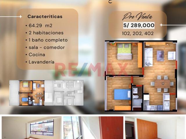 Mini Departamento En Pre Venta Urb Ttio 64.29 M2 Fachada 2Do Piso