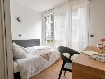 Mini studio privé en appartement en T3/T4/T5 de 12 à 21m² meublé et équipé