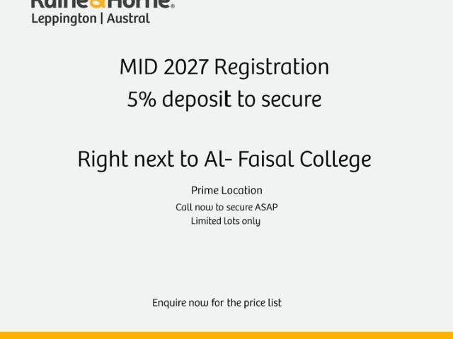 MID 2027 Registration with 5% deposit