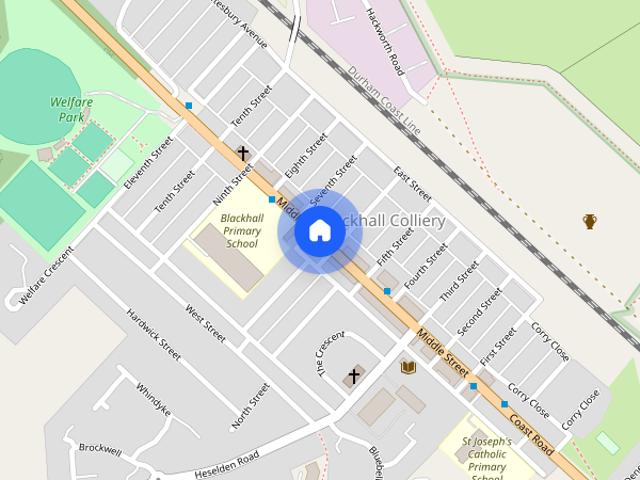 Middle Street, Blackhall Colliery, Hartlepool, County Durham, TS27