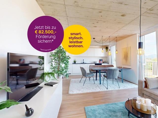 Miete zahlen oder ins eigene Zuhause investieren? 2 Zimmer Wohnung in Hard ab € 852* mtl