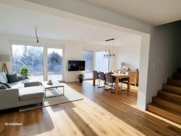 Miete mit Kaufoption: Moderne, helle Doppelhaushälfte mit fantastischem Weitblick in ruhiger Lage