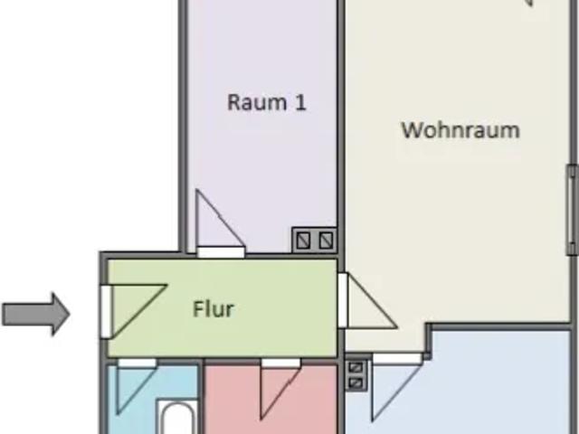 Mietwohnungen ✓ 295 € Kaltmiete ✓ 59 m² Wohnfläche ⌖ 08525 Plauen, Morgenbergstraße 26