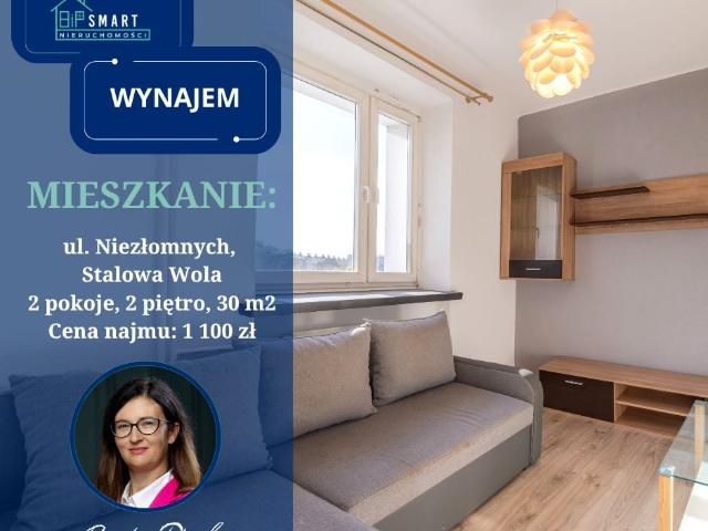 Mieszkanie m2 z oddzielną kuchnią 30 m² na wynajem ul. Niezłomnych, Stalowa Wola