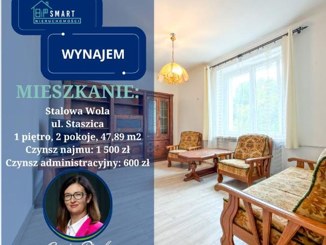 Mieszkanie m2 z oddzielną kuchnią 47,89 m² na wynajem ul. Staszica, Stalowa Wola